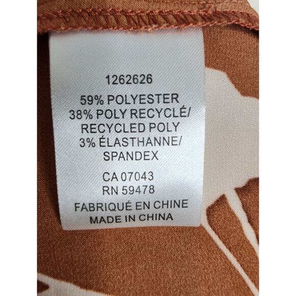 Rachel Zoe Camel Floral Wrap Skirt, NWT, Small - Picture 7 of 7